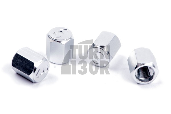 Dinan Valve Stem Caps in Silver, Black, or Gunmetal